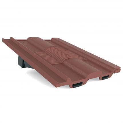 Manthorpe Castellated In-Line Roof Tile Vent - Antique Red