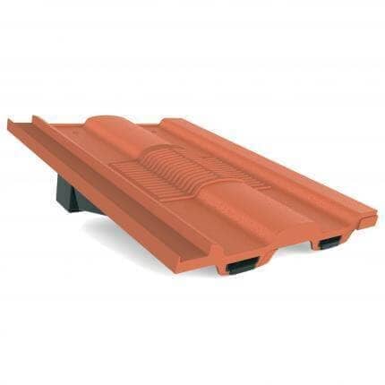 Manthorpe Castellated In-Line Roof Tile Vent - Terracotta