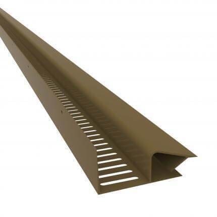 Manthorpe Continuous Soffit Vent Brown 10mm - Pack of 10