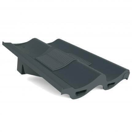 Manthorpe Double Pantile In-Line Roof Tile Vent - Grey