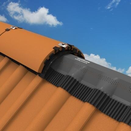 Manthorpe Roll Out Clay Vent Dry Ridge System 6m - Brown