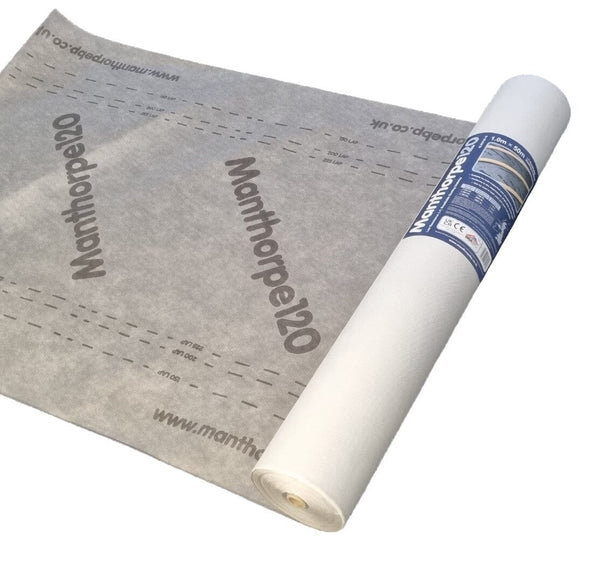 Manthorpe120 LR Breathable Roofing Membrane - 1m x 50m - Roofing Supplies UK