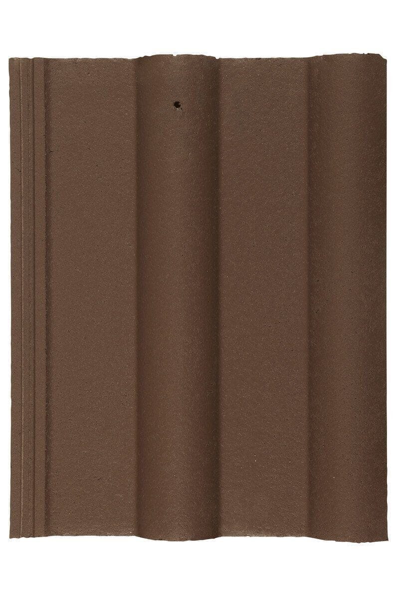 Marley Double Roman Concrete Interlocking Roof Tiles - Smooth Brown - Pallet of 192