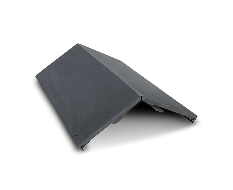 Mayan Natural Slate All-in-One RealRidge Graphite 120° Ridge Tile 500mm - Roofing Supplies UK