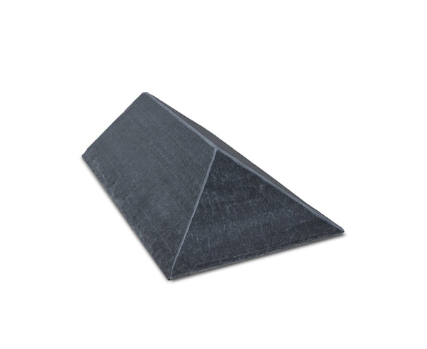 Mayan RealRidge 105° Natural Slate Overlap Ridge Cap Ridge Tile 500mm with 185mm Wings - Roofing Supplies UK