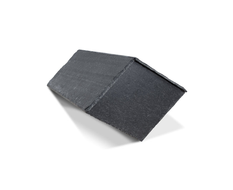 Mayan RealRidge Natural Slate Overlap Block End Ridge Tile 500mm - Roofing Supplies UK