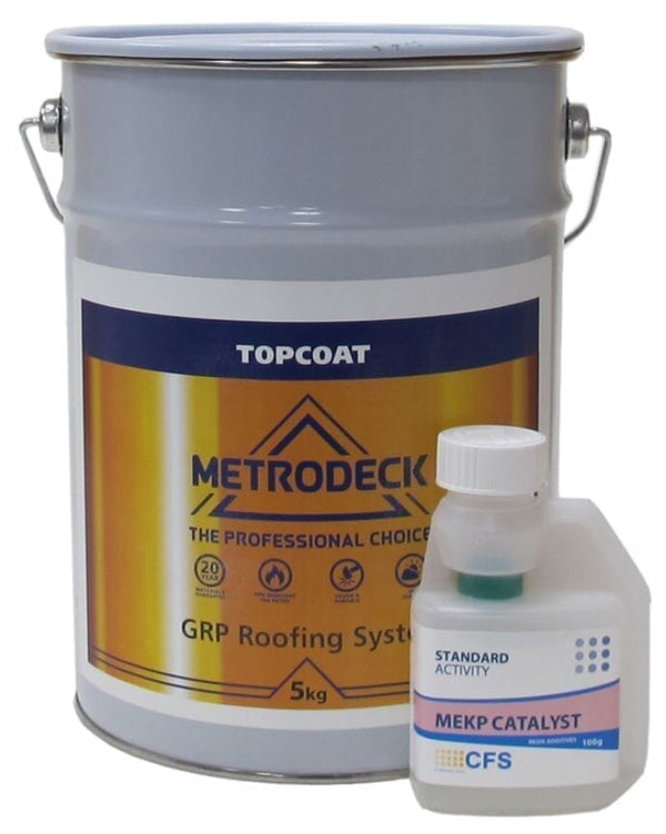 Metrodeck Fibreglass Roofing Topcoat - Anthracite Grey