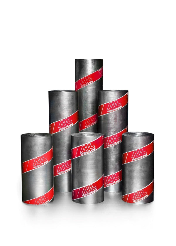 Midland Lead Code 5 Cast Lead Roof Flashing Roll 1050mm x 3m - Roofing Supplies UK