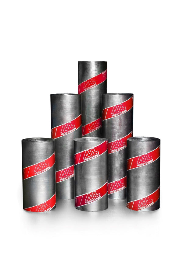 Midland Lead Code 5 Cast Lead Roof Flashing Roll 540mm x 6m - Roofing Supplies UK
