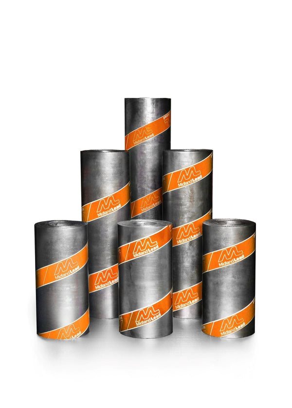 Midland Lead Code 8 Cast Lead Roof Flashing Roll 1200mm x 3m - Roofing Supplies UK