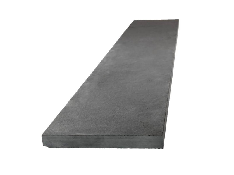 Natural Brazilian Slate Flat Coping Stone Graphite - 200mm x 600mm - Roofing Supplies UK