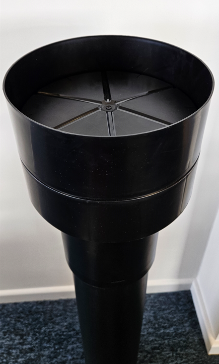 Ubbink OFT-5 Insulated Flat Roof Vent Terminal for EPDM - 125mm