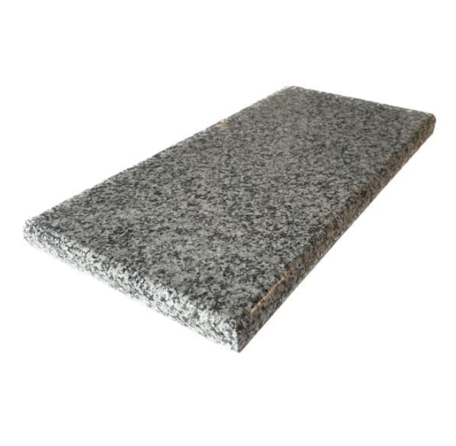 300mm x 600mm Castle Dolomite Grey granite coping stone with clean square edges and natural stone variation