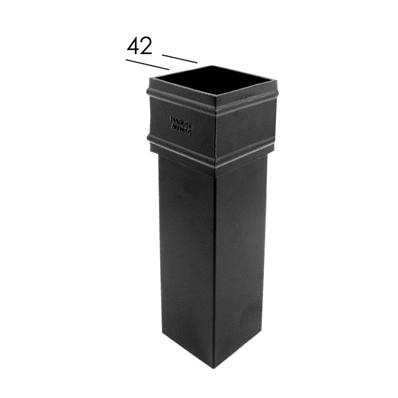 Alutec Traditional 72x72mm Non Eared Aluminium Square Downpipe 3m