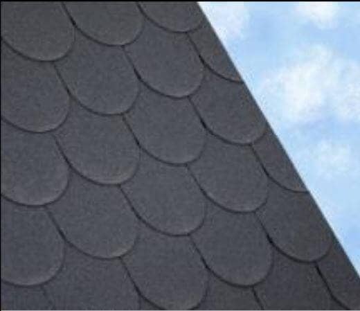 Roofing Supplies Scalloped Bitumen Shingles - Black (2.4m2)