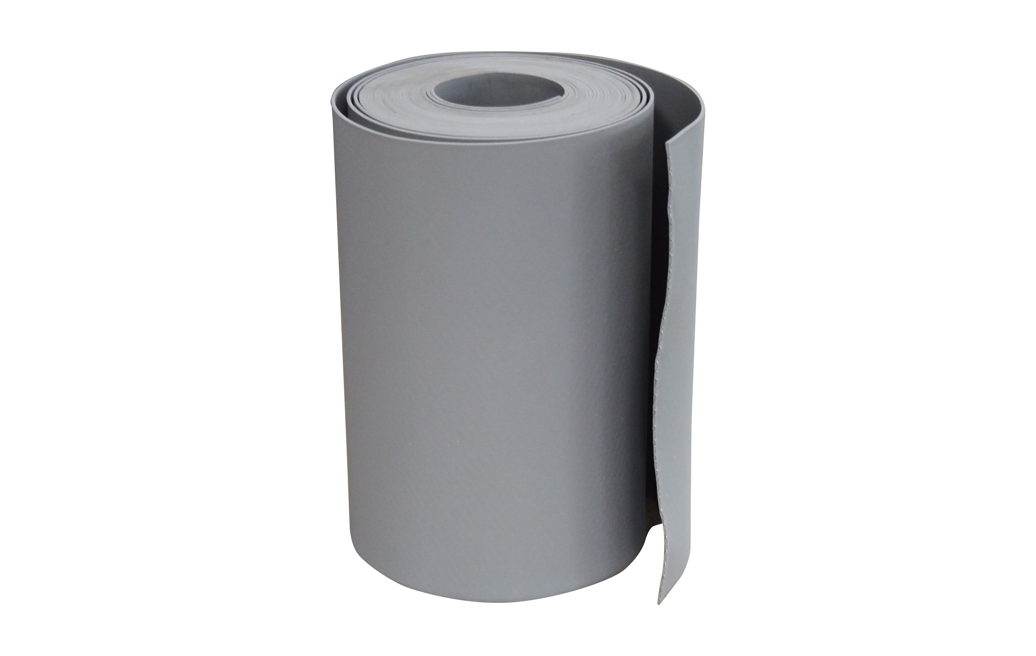 A roll of roofroll Stone EPDM flashing standing vertically.