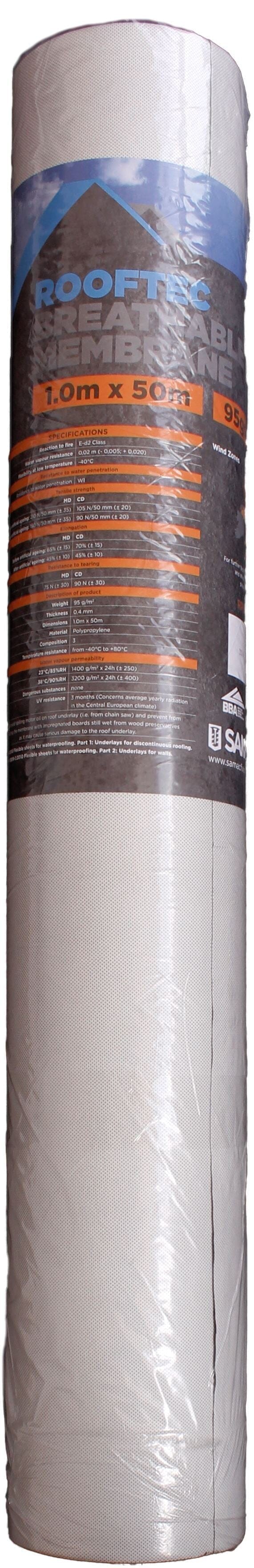 Rooftec Breathable Membrane 95 gsm - Roofing Supplies UK