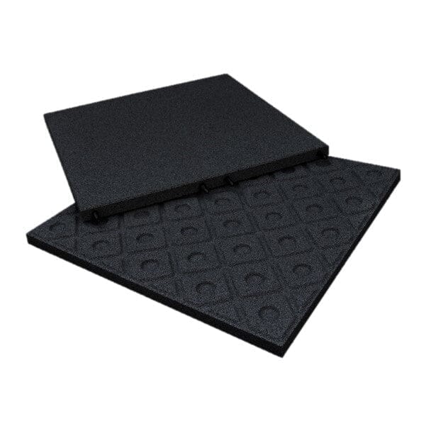 Rubbertech Rubber Promenade Tile 500mm x 500mm - Black