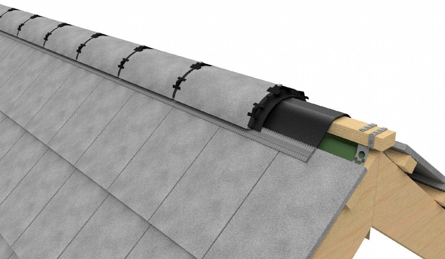 Ryno Roofing Vent Dry Ridge System - 6m Dark Brown | RSUK