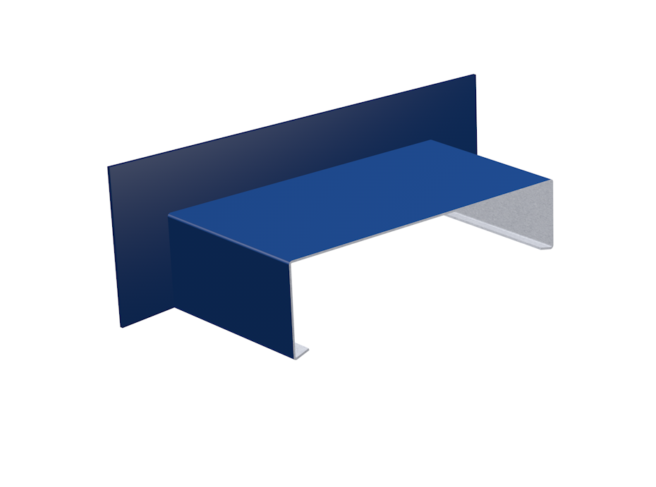 Alumasc Skyline SC72 Sloped Aluminium Left Hand Upstand Stop End
