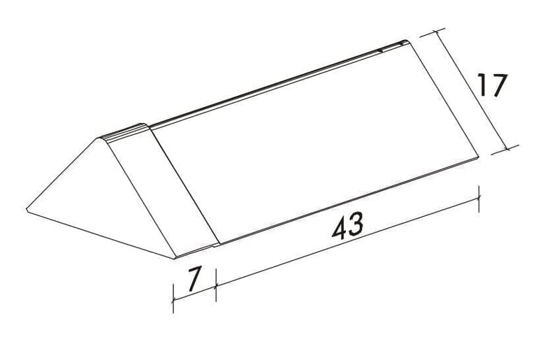 SVK Plain Angle Fibre Cement Ridge Start End Type B - Roofing Supplies UK