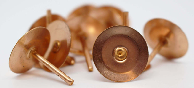 Samac Copper Disc Rivets - Bags of 100