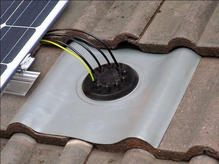 Seldek Multi Cable Nu-Lead Solar Panel Flashing for Tile/Slate roofs - Roofing Supplies UK