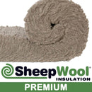 Sheep Wool Insulation Premium - 100mm X 380mm X 4m - 4.56m² Per Pack