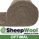 Sheep Wool Optimal Insulation - 75mm X 380mm X 6m - 6.84m² Per Pack