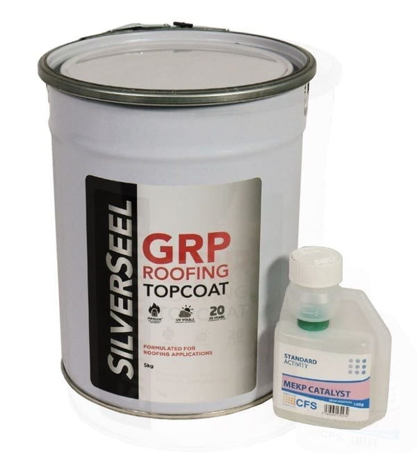 Silverseel Fibreglass Roofing Dark Grey Topcoat - Roofing Supplies UK