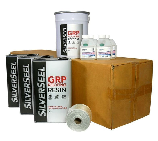 Silverseel Fire Rated Single Layer Fibreglass Kit - 600g CSM - Roofing Supplies UK