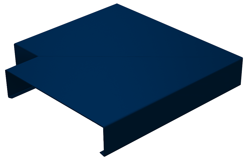 Alumasc Skyline SC81 Aluminium 90° Internal Corner Sloped Coping