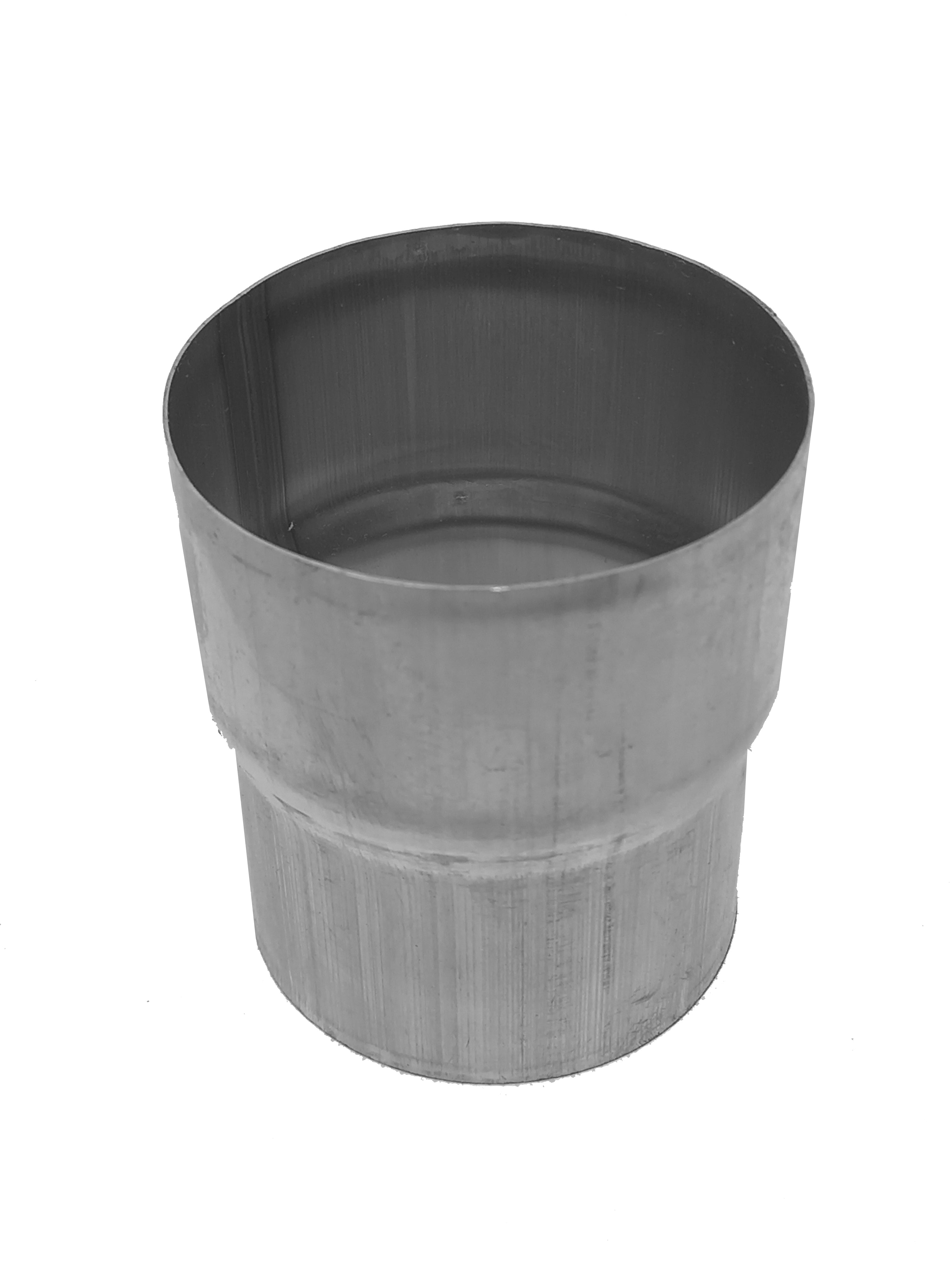 Metal Gutta stainless steel 80mm downpipe connector for joining downpipe sections.