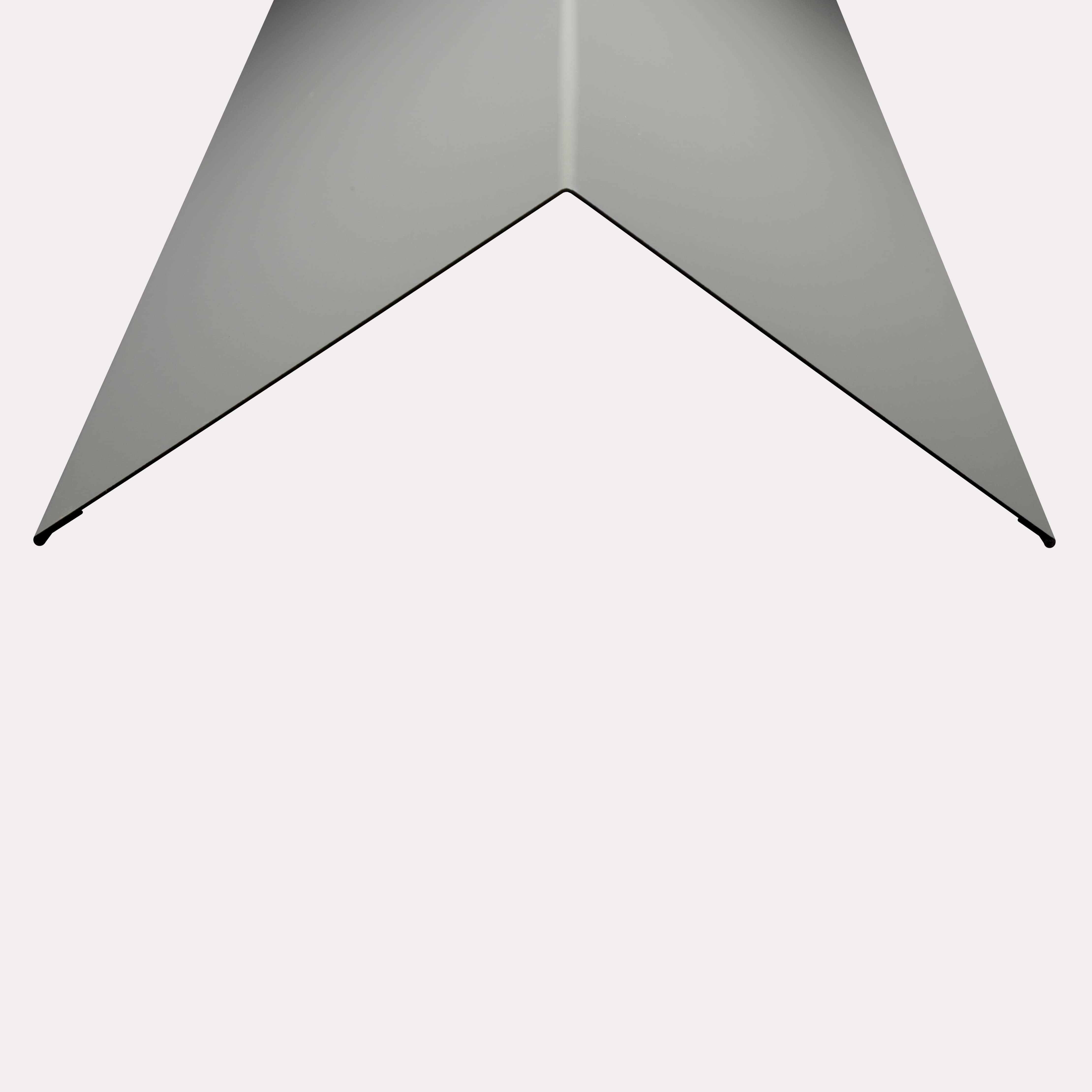 Hornsey Polyester Coated Standard Steel Bargeboard Flashing - Goosewing Grey