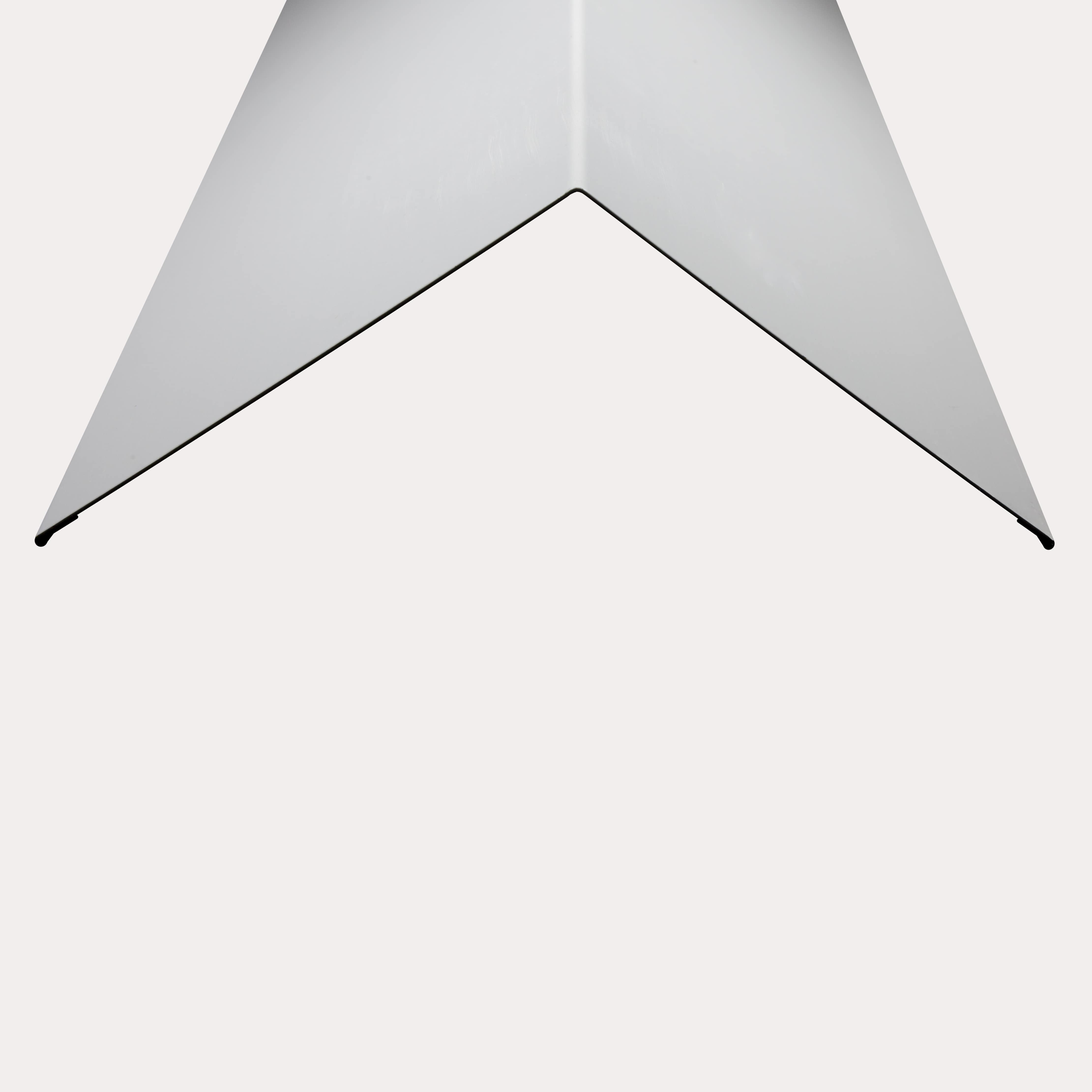 Hornsey Polyester Coated Standard Steel Bargeboard Flashing - Pure White