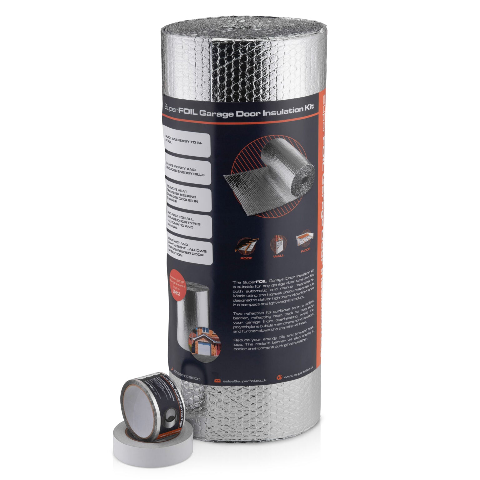 SuperFOIL Garage Door Insulation Kit 600mm x 10m