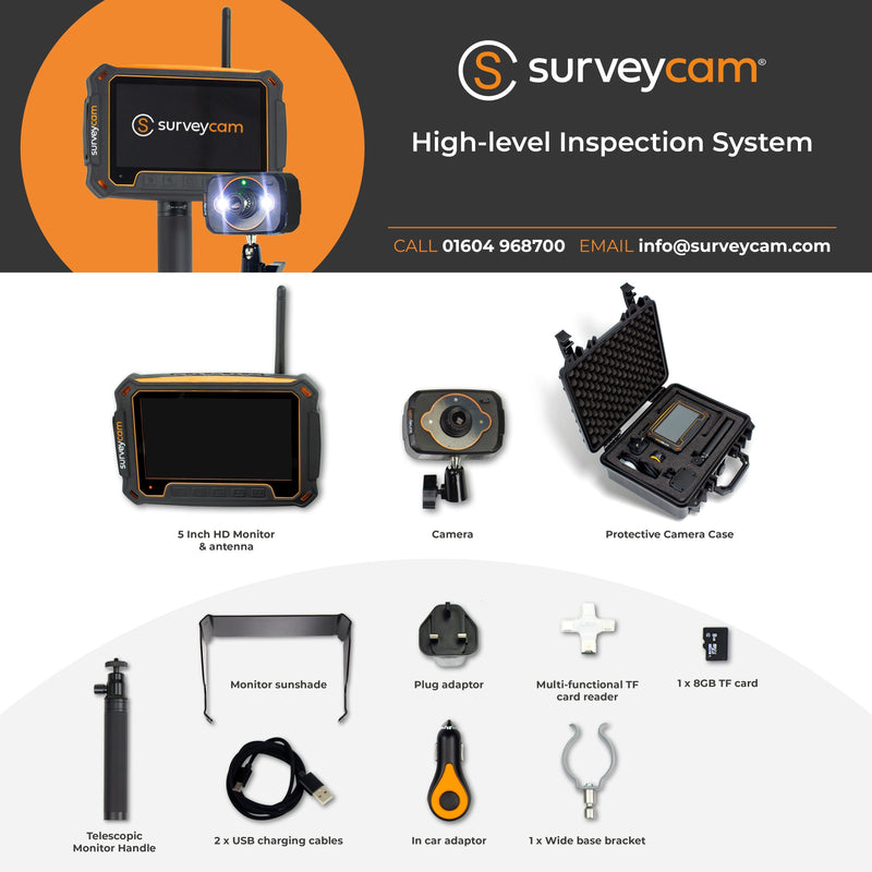 SurveyCam Inspection System For Gutters and High Level Inspection