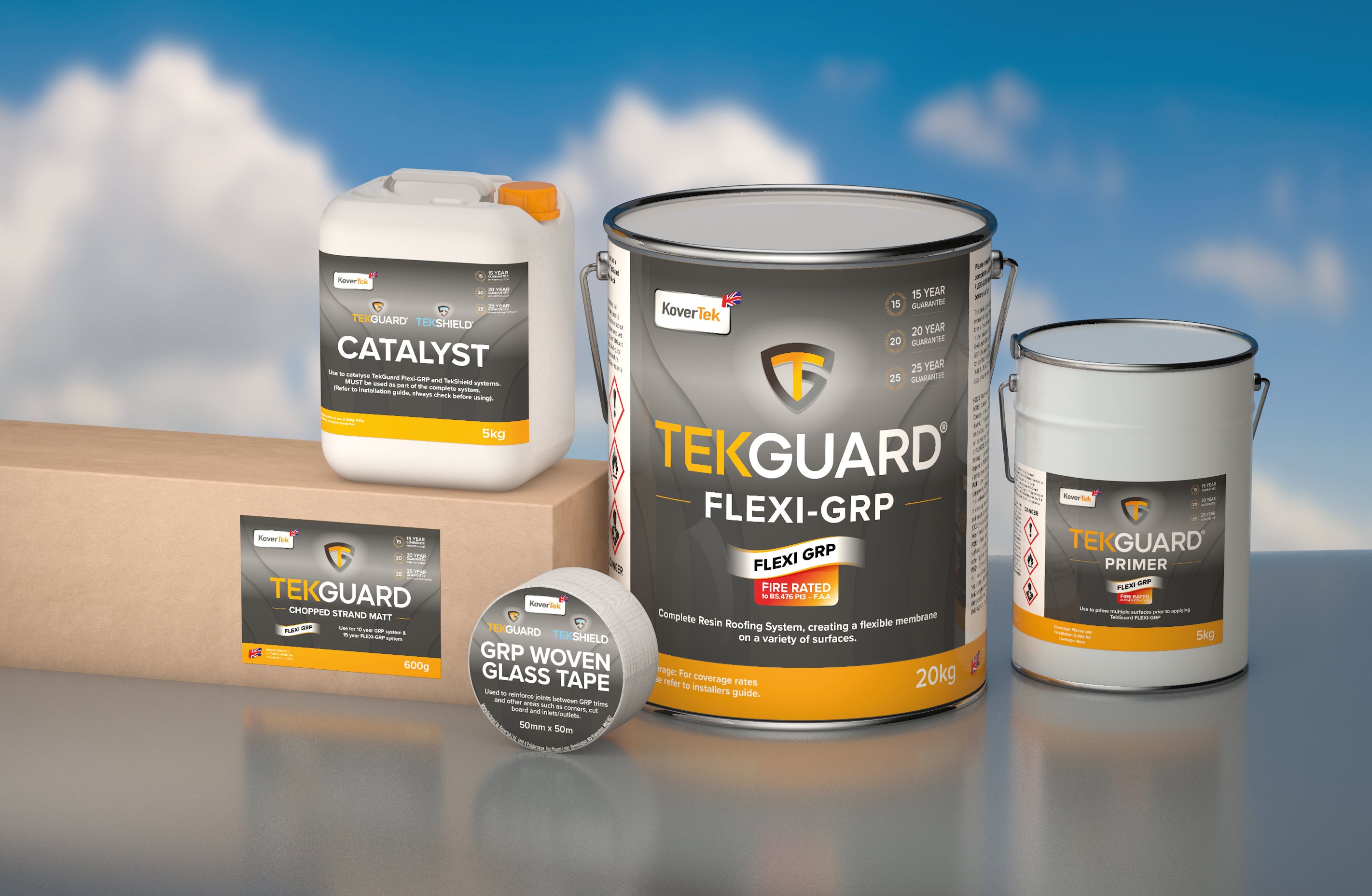 KoverTek TekGuard Roof Kit 450g (Medium Surfaces)