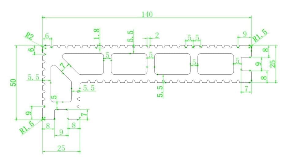 Triton WPC Decking Step Board Grooved Finish - 3m