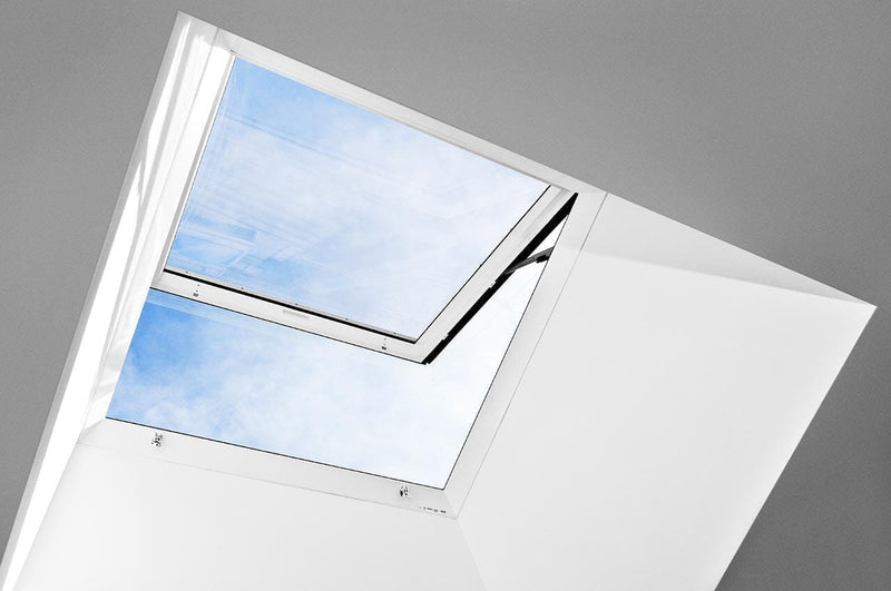 VELUX Flat Roof Emergency Exit Window Base with Clear Dome - Roofing Supplies UK
