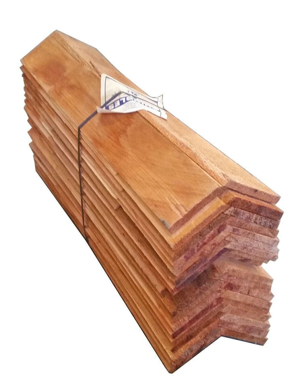 Western Red Cedar Shingle Ridge Tiles Blue Label No1 Grade - 4.5m pack - Roofing Supplies UK