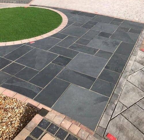 Westland Natural Slate Graphite Paving Project Pack - 17.78m2 - Roofing Supplies UK