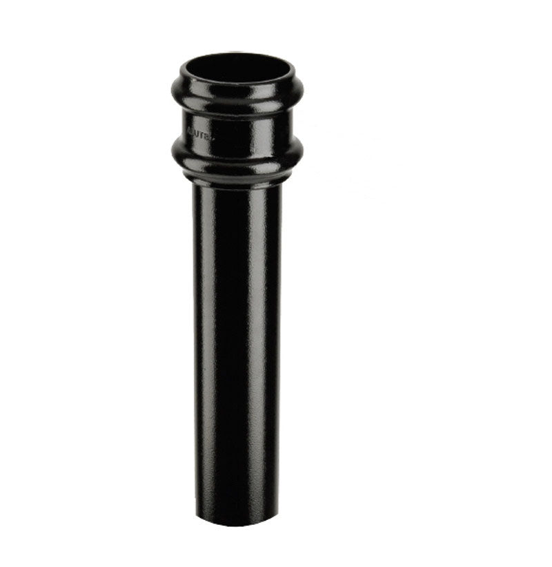Alutec Tudor 76mm Non Eared Aluminium Downpipe with Socket 3m