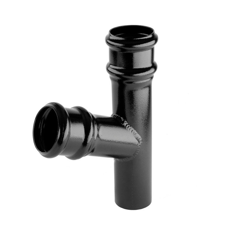 Alutec Tudor 76mm Aluminium Downpipe Branch 92.5°