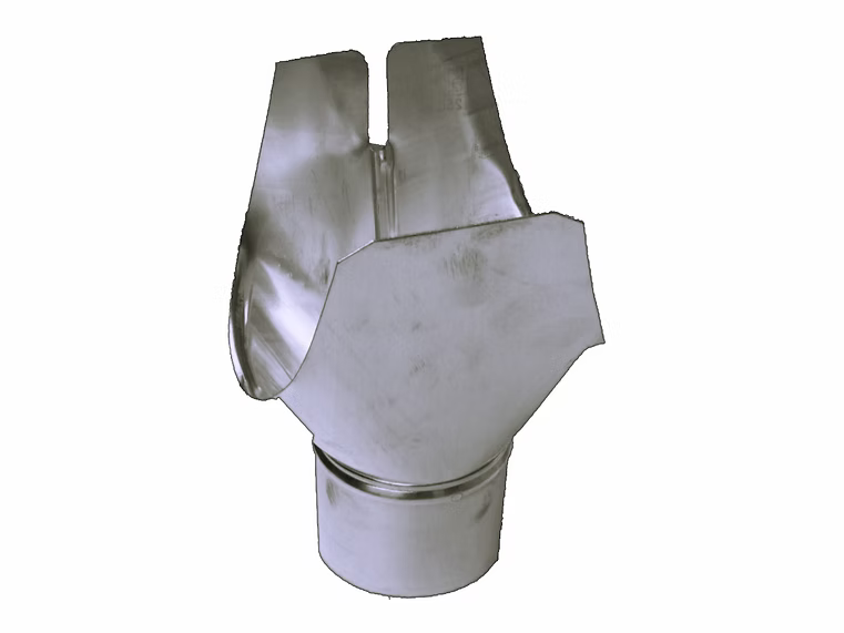 Zinc Swiss Gutter Outlet - 80mm Diameter