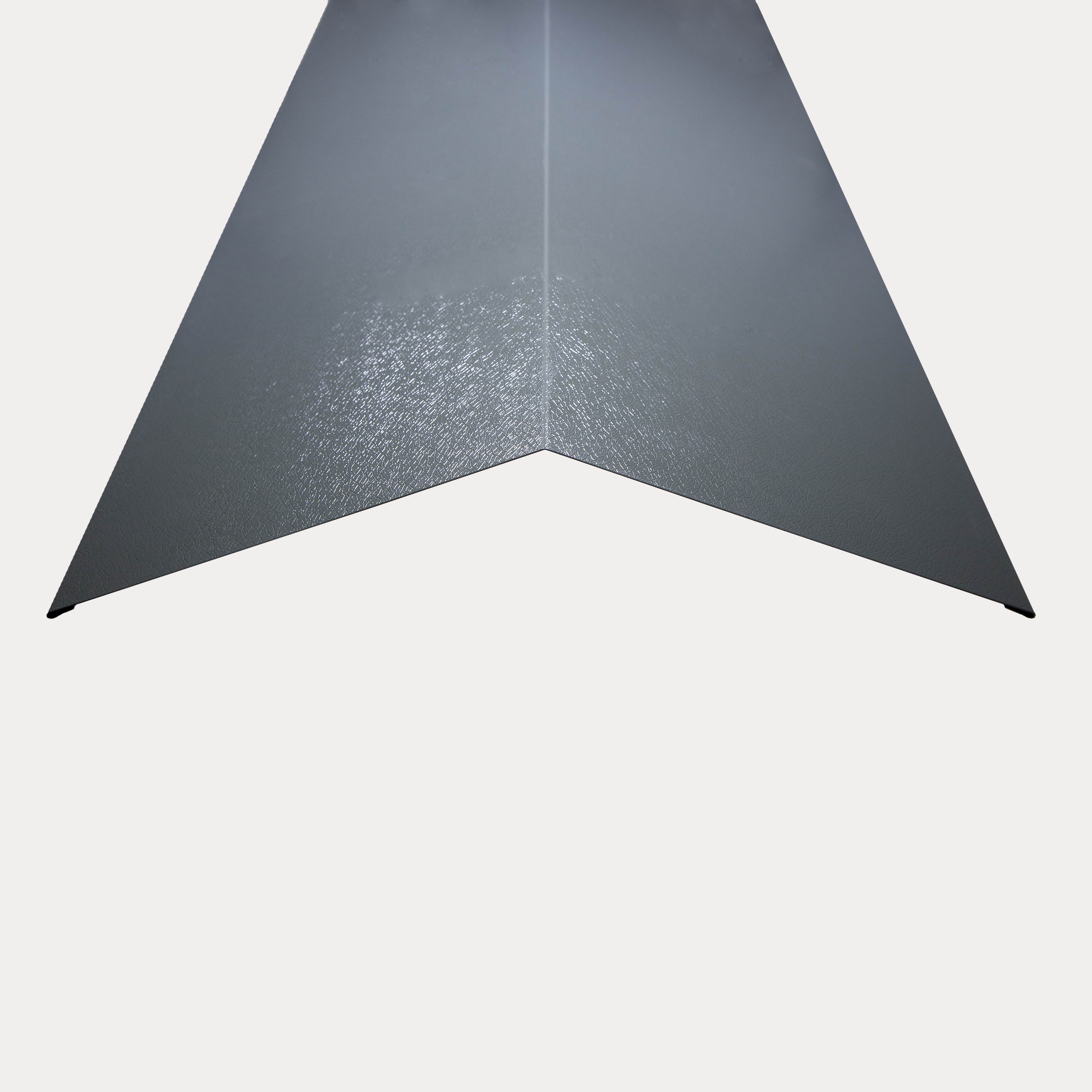 Hornsey Plastisol Coated Steel Standard Ridge Cap Flashing - Merlin Grey