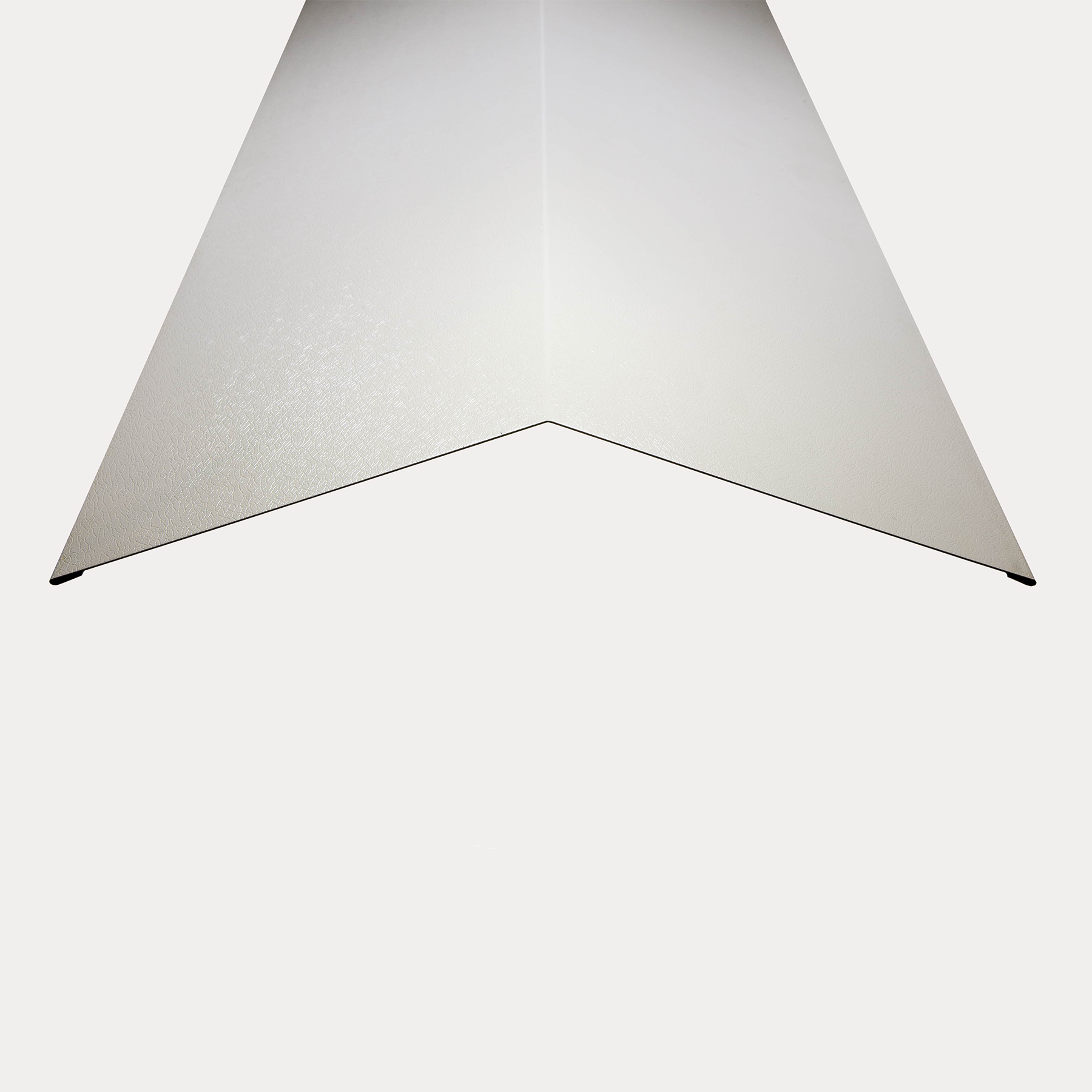 Hornsey Plastisol Coated Steel Standard Ridge Cap Flashing - Pure Whit