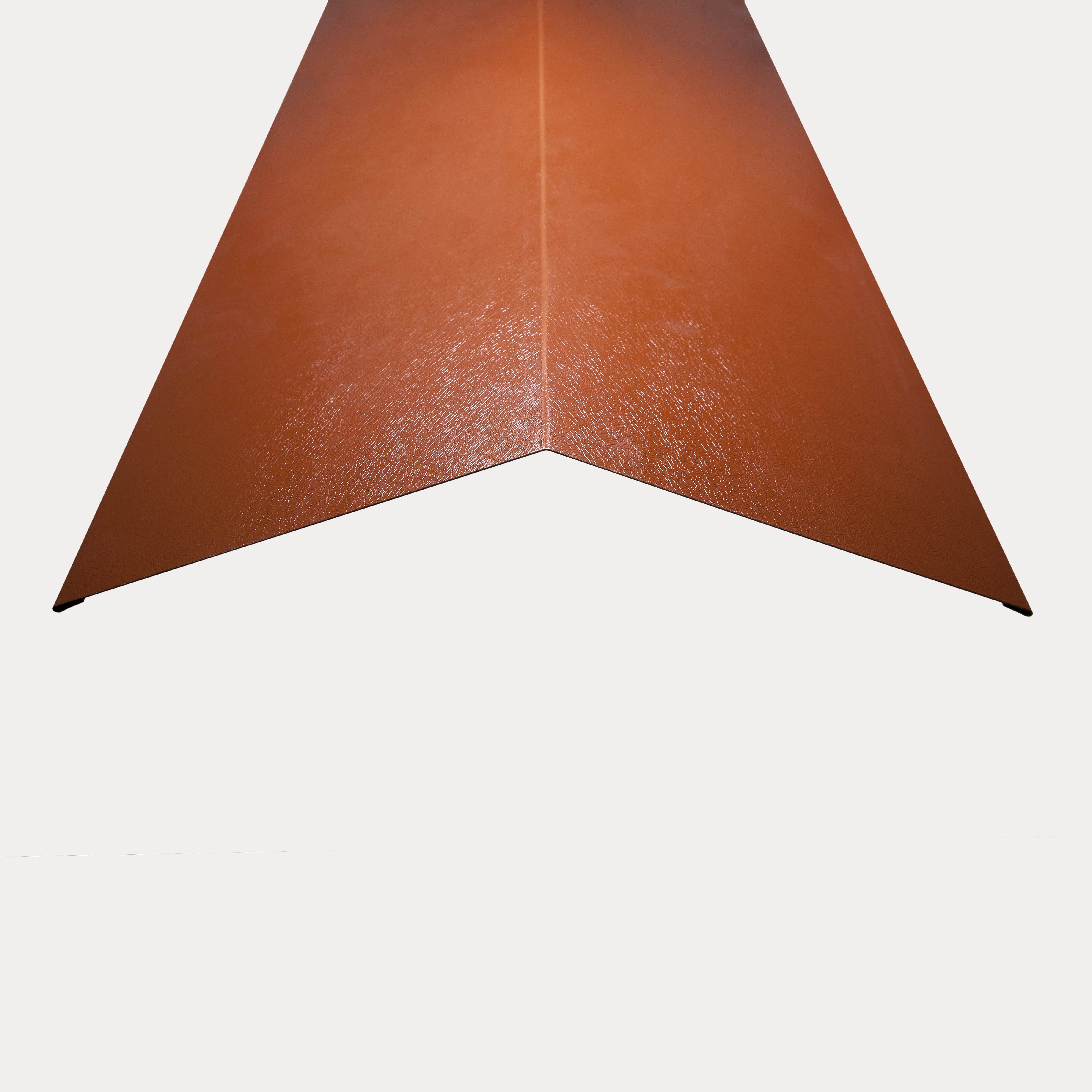 Hornsey Plastisol Coated Steel Standard Ridge Cap Flashing - Terracott