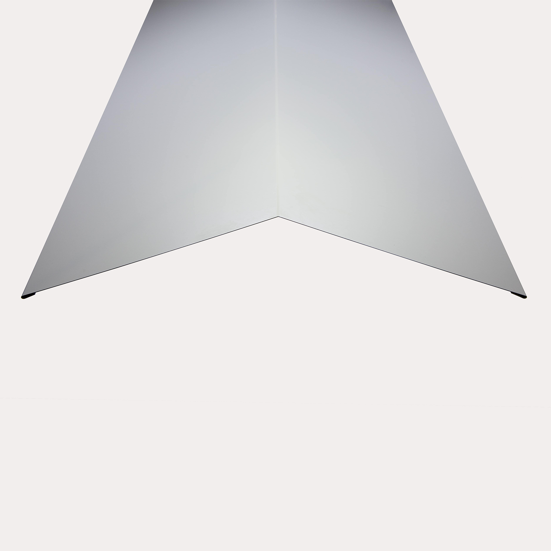 Hornsey Polyester Coated Standard Steel Ridge Cap Flashing - Goosewing Grey