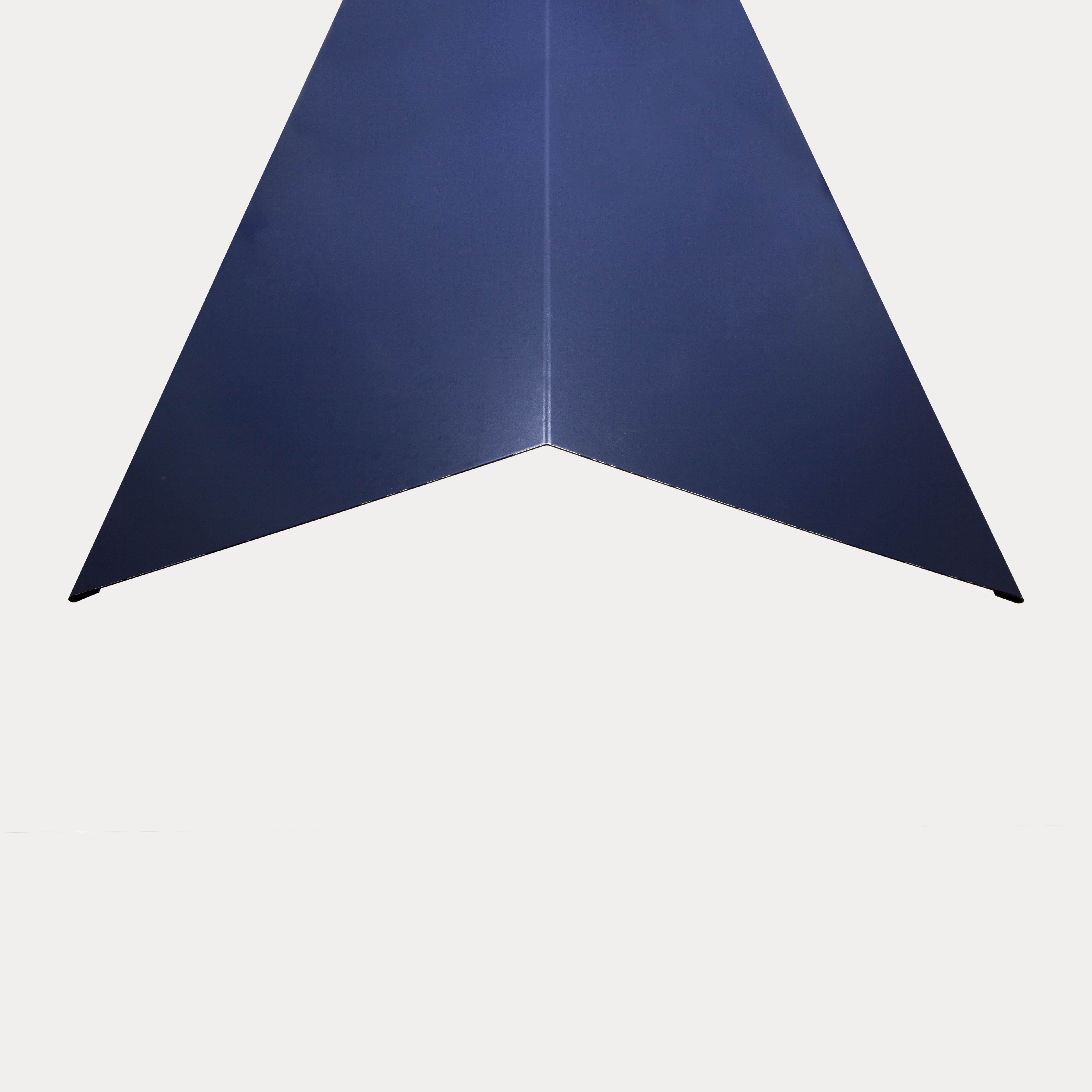 Hornsey Polyester Coated Standard Steel Ridge Cap Flashing - Slate Blue